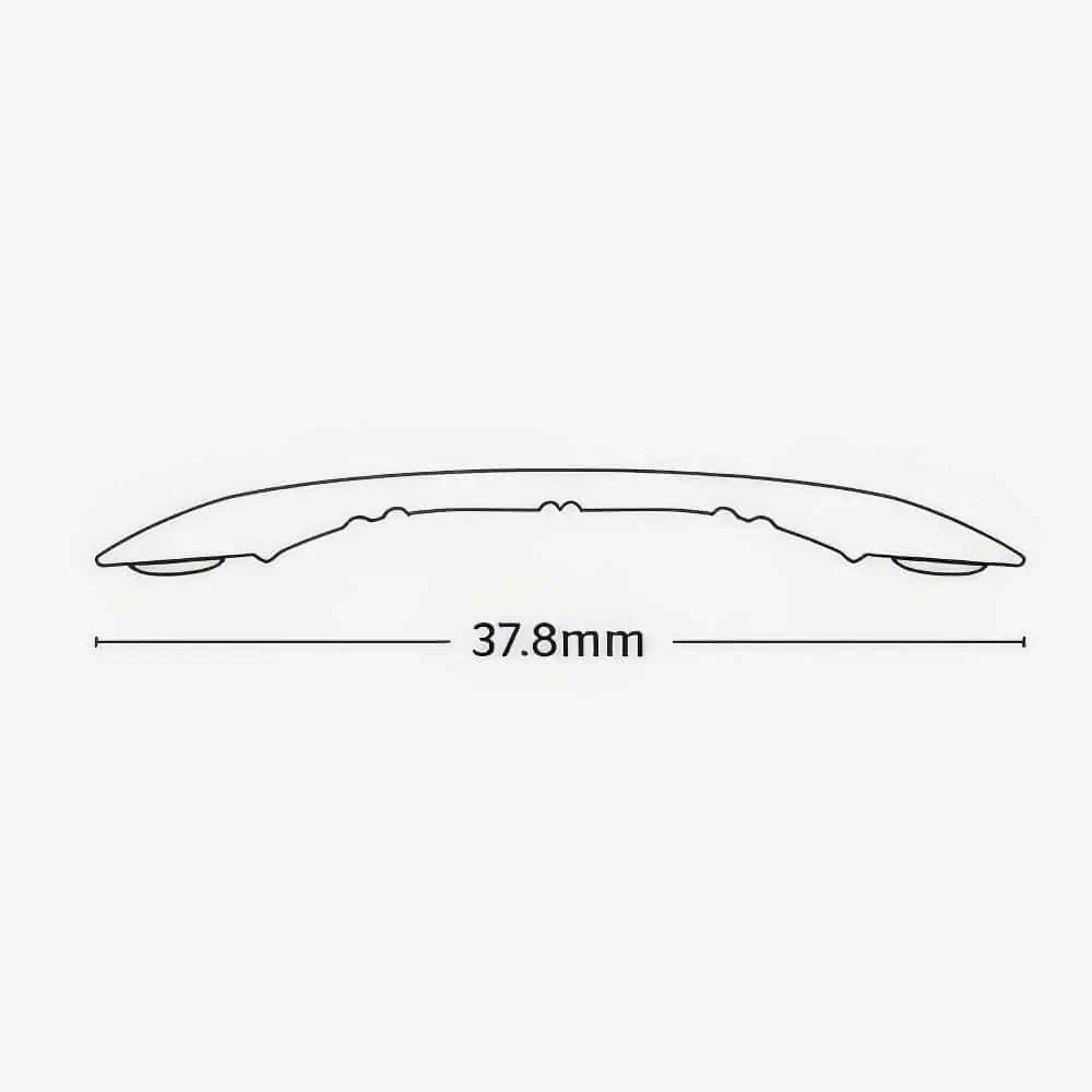 Gripperrods Premier Brushed Steel Nickel Self Adhesive Cover Door Trim