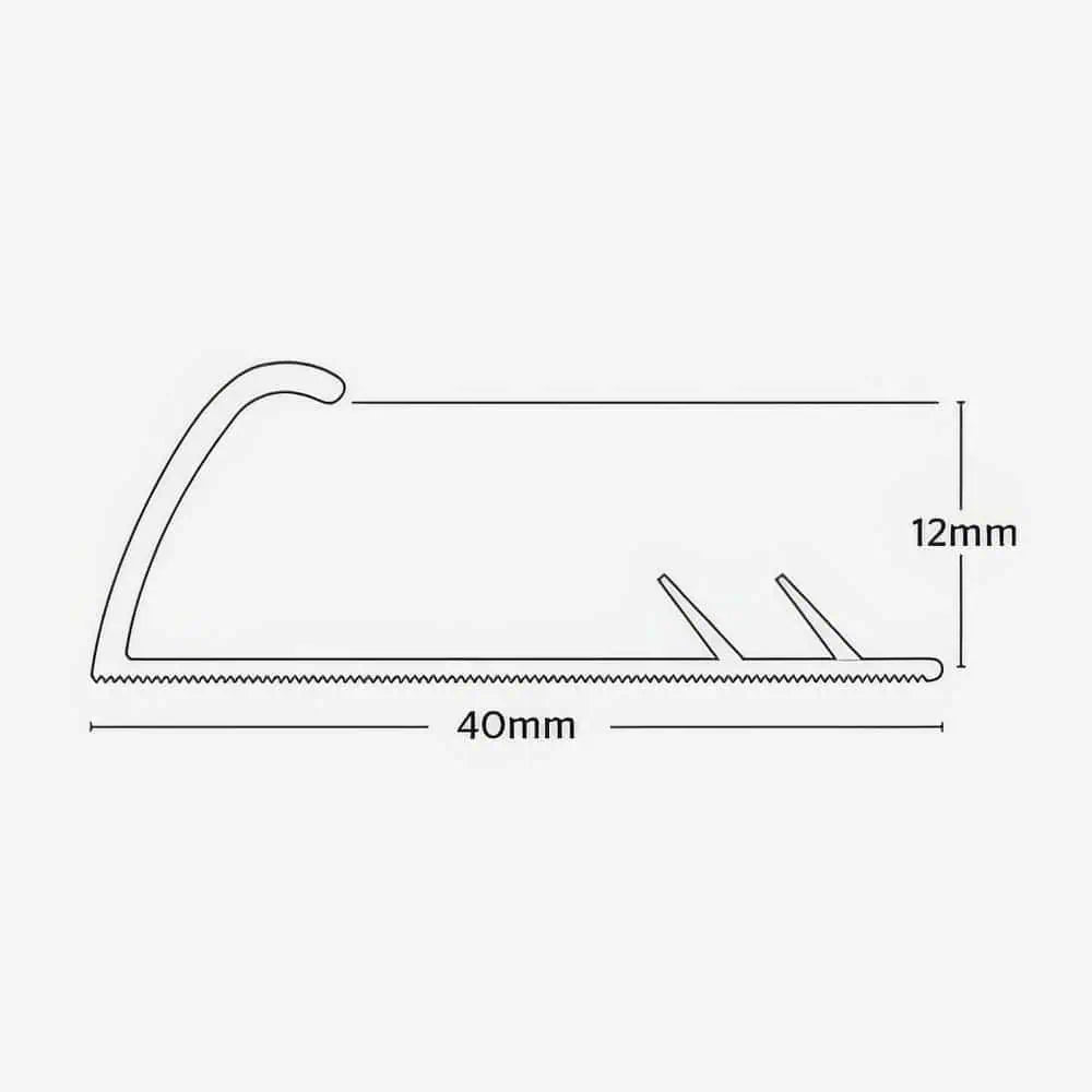 Gripperrods Premier Beushed Steel Nickel Single Door Trim